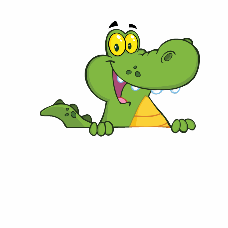 mascotte crocodile de la méthode de lecture