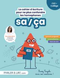 couverture du cahier amazon sur les homophones sa ça